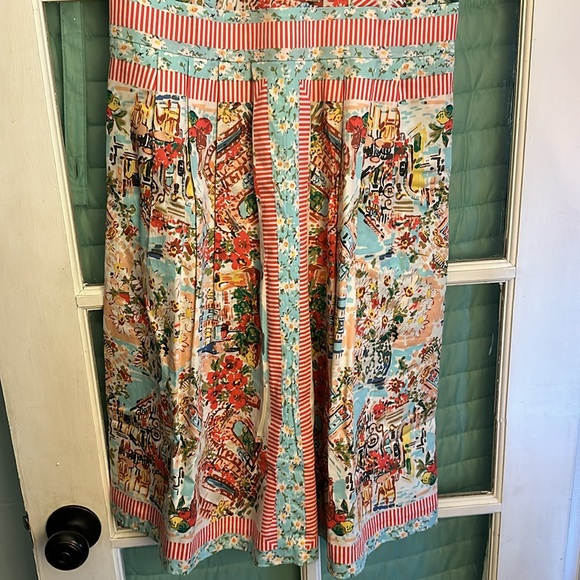 Talbots Midi Dress with Cityscape and Floral Print - Picture 3 of 6